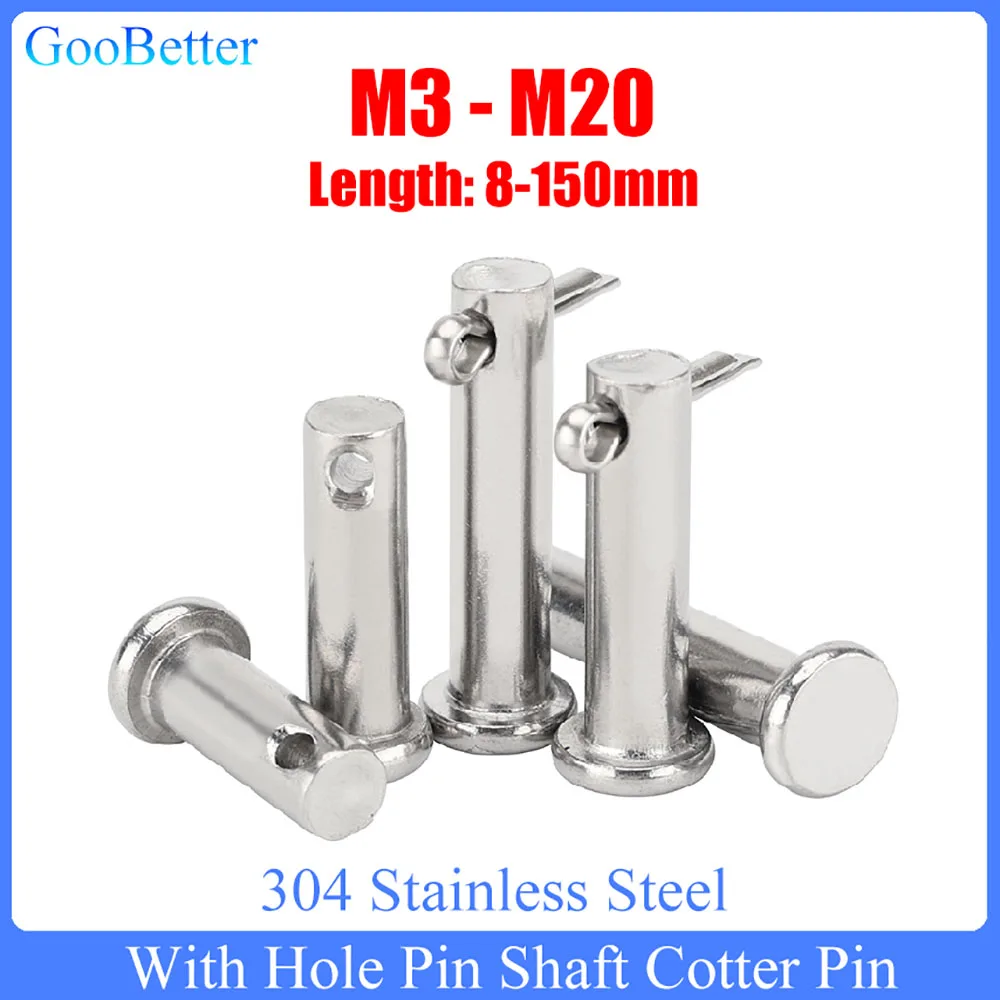 With Hole Pin Shaft Cotter Pin Set M3 M4 M5 M6 M8 M10 M12 M14 M16 M20 Stainless Steel Flat Head Cylindrical Pin Positioning Pin
With Hole Pin Shaft Cotter Pin Set M3 M4 M5 M6 M8 M10 M12 M14 M16 M20 Stainless Steel Flat Head Cylindrical Pin Positioning Pin