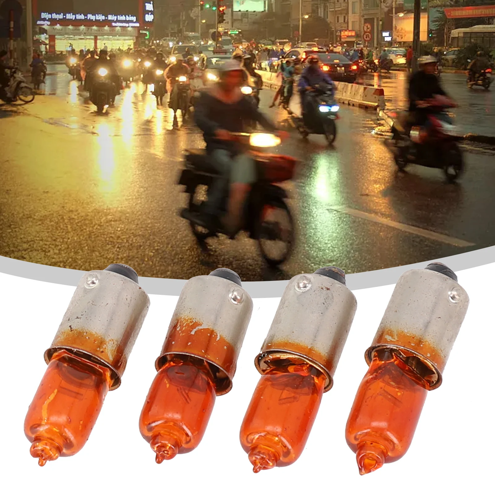 4PCS Amber 12V 23W Motorcycle Mini Micro Indicator Bulbs Halogen BA9S Base For Most Motorbikes Universal Car Lights Replacement
4PCS Amber 12V 23W Motorcycle Mini Micro Indicator Bulbs Halogen BA9S Base For Most Motorbikes Universal Car Lights Replacement