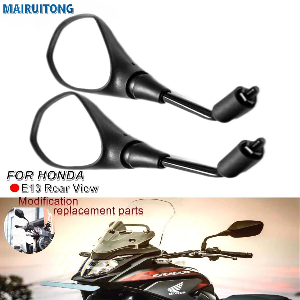 E13 Rearview Mirror For HONDA MSX 125 Grom CRF 1000L 1100L CB500X CB 650R/650F NC700 NC750 CTX700 CB1300SF Motorcycle Rear View
E13 Rearview Mirror For HONDA MSX 125 Grom CRF 1000L 1100L CB500X CB 650R/650F NC700 NC750 CTX700 CB1300SF Motorcycle Rear View