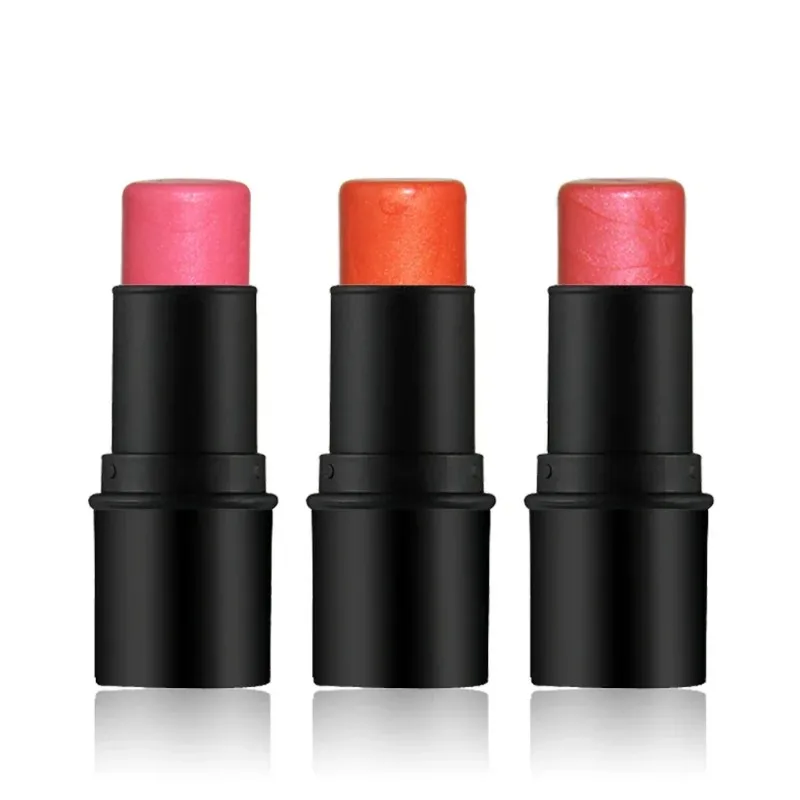 

Private Label 3colors Pink Orange Blush Stick Pearl Carmine Lightweight Brightening Natural Long Lasting Shiny Blush Makeup Bulk