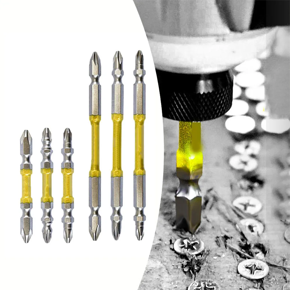 6Pcs PH2 Screwdriver Bit Cross Head Double Head With Magnetic Ring 65-110mm For Electric Screwdriver Power Tools Accessories
6Pcs PH2 Screwdriver Bit Cross Head Double Head With Magnetic Ring 65-110mm For Electric Screwdriver Power Tools Accessories