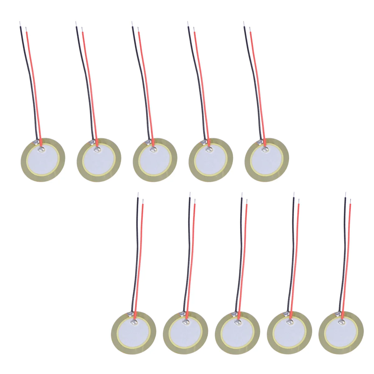 10PCS 20mm Piezo Disc Diaphragm Elements Buzzer Copper Sheet Piezoelectric Ceramic Chips with Leadwires
10PCS 20mm Piezo Disc Diaphragm Elements Buzzer Copper Sheet Piezoelectric Ceramic Chips with Leadwires