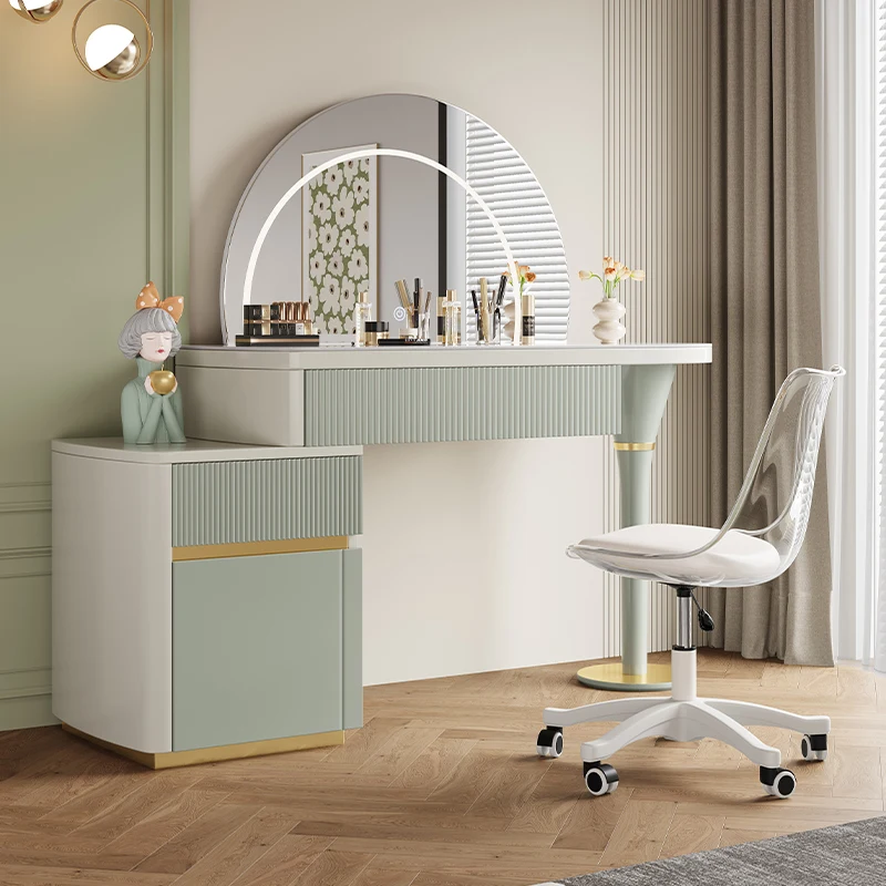 

Cabinet Light Dressing Table Desings Women Texture Dresser Dressing Table Mirror Chairs Kawaii Coiffeuse De Chambre Furniture