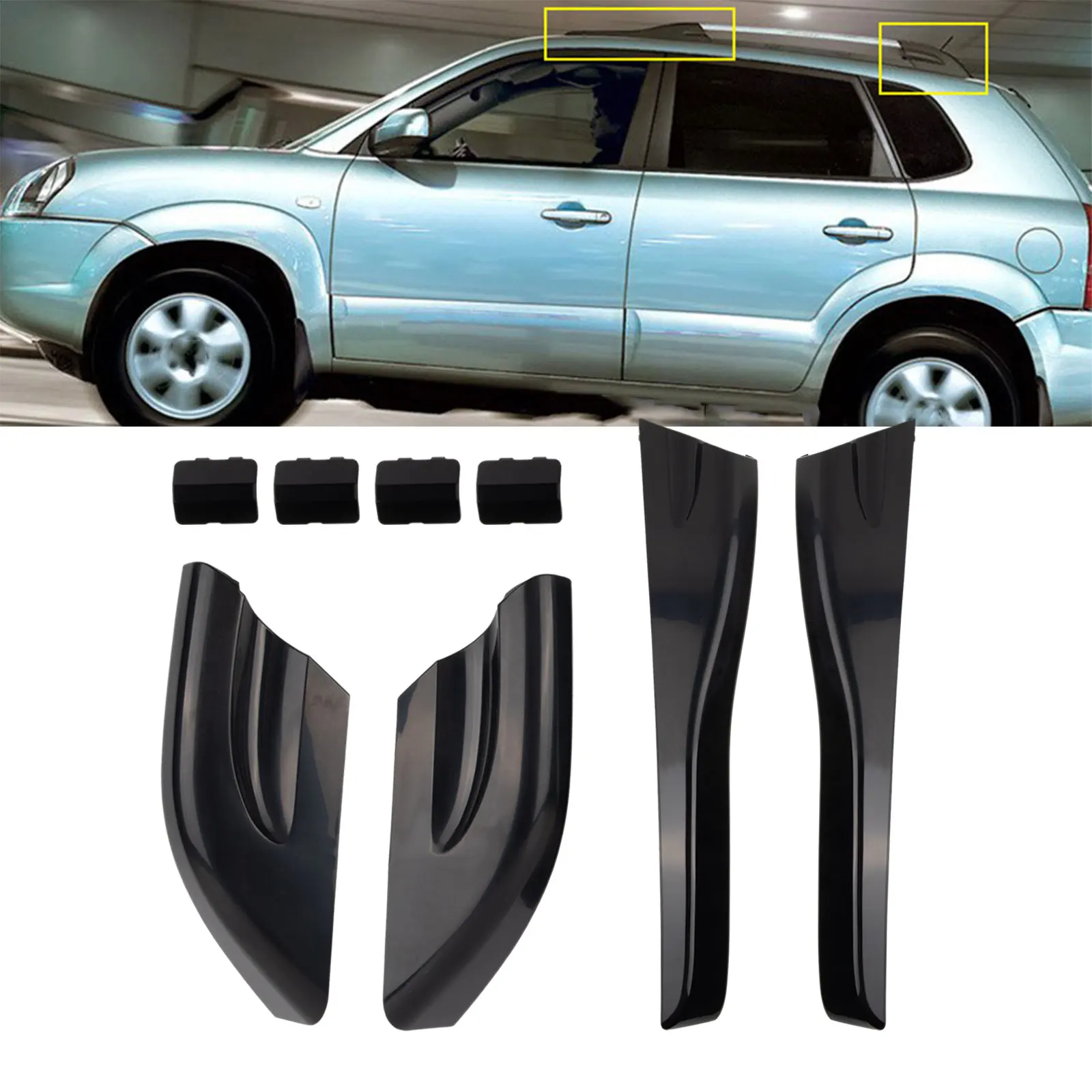 Персонализируйте свой для Hyundai Tucson 2004 2008 с черным покрытием для багажника на крыше, защитные чехлы премиум-класса!
Персонализируйте свой для Hyundai Tucson 2004 2008 с черным покрытием для багажника на крыше, защитные чехлы премиум-класса!