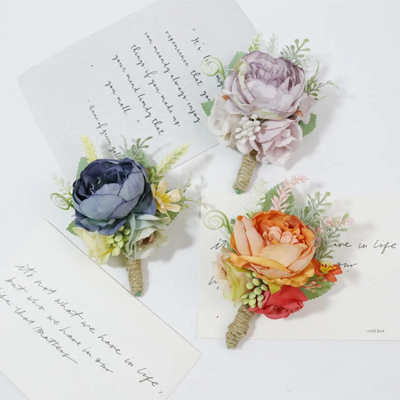 New Artifial Flowers wedding corsage for women Bridesmaid Groomsmen Marriage Accessories
New Artifial Flowers wedding corsage for women Bridesmaid Groomsmen Marriage Accessories