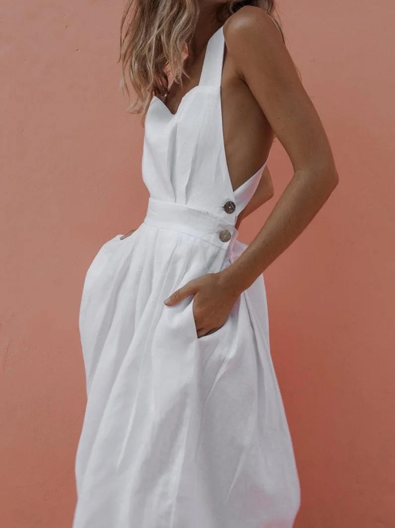Sexy 2021 Summer Dress Hollow Women's Backless Cross Drawstring Beach Dresses Strap Red Vintage Sundress Women Boho Femme Robe
Sexy 2021 Summer Dress Hollow Women's Backless Cross Drawstring Beach Dresses Strap Red Vintage Sundress Women Boho Femme Robe