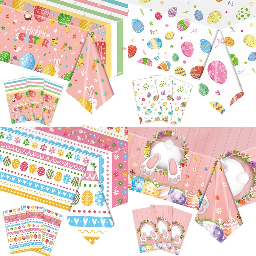 137x274cm Easter Bunny Wreath Disposable Table Cover Carrot Rabbit Easter Egg Tablecloth Hunt Chick Happy Easter Day Decor 2024
137x274cm Easter Bunny Wreath Disposable Table Cover Carrot Rabbit Easter Egg Tablecloth Hunt Chick Happy Easter Day Decor 2024