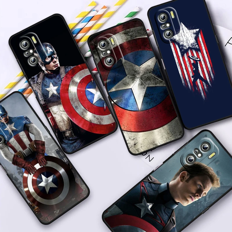Marvel Captain America Phone Case For Xiaomi Redmi Note 12 Turbo 11E 11S 11 11T 10 10S 9 9S Pro Plus 5G Black Cover
Marvel Captain America Phone Case For Xiaomi Redmi Note 12 Turbo 11E 11S 11 11T 10 10S 9 9S Pro Plus 5G Black Cover