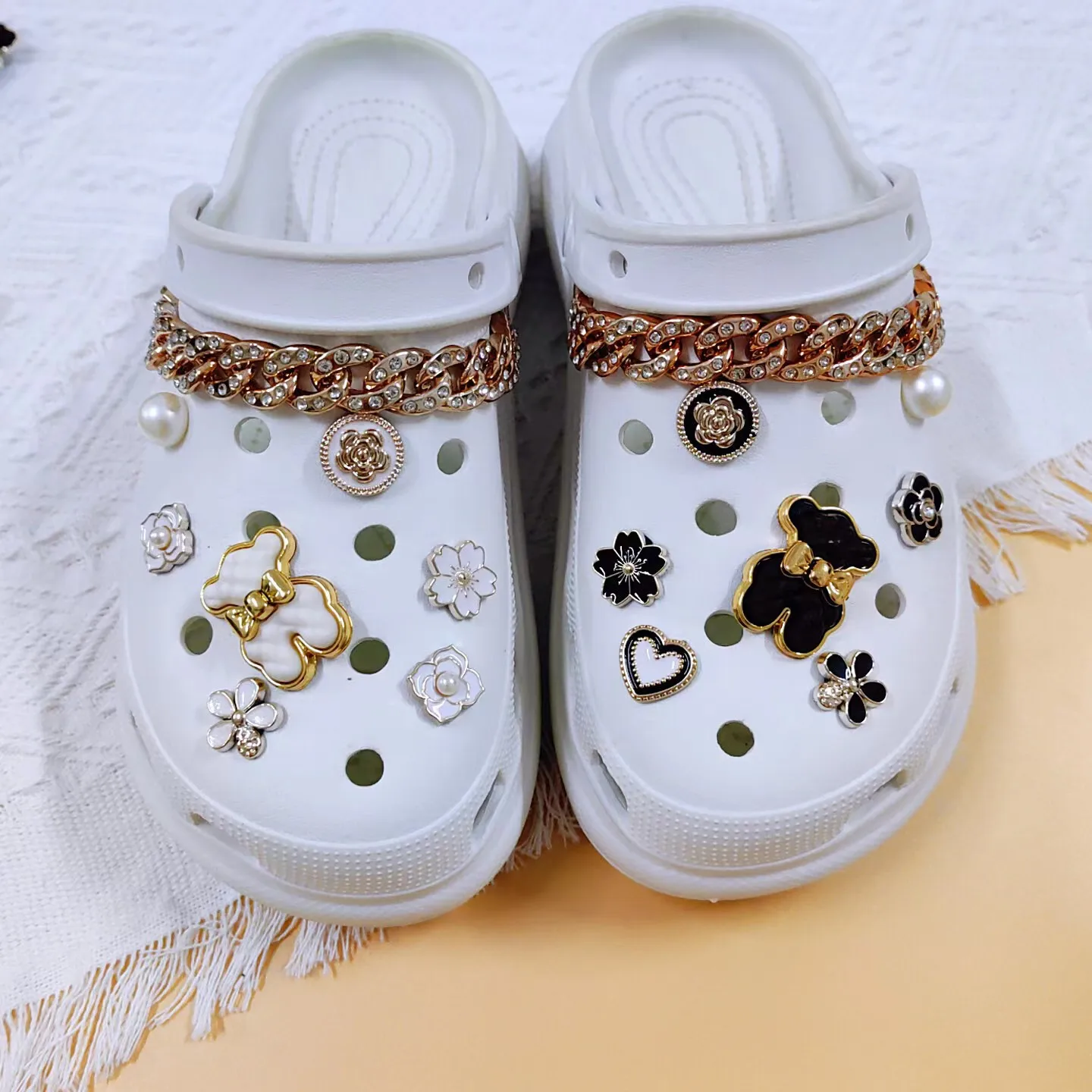 Fashion Cute Black Bear Silver Crocs Charms Fit Jibbitz Shoes Jumia