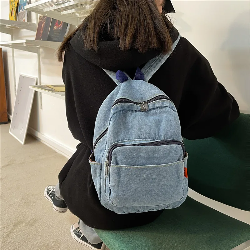 Mini Women's Denim Loungefly Backpack New Fashion Versatile Backpack for Teenager Back Bag Unique for Young Ladies
Mini Women's Denim Loungefly Backpack New Fashion Versatile Backpack for Teenager Back Bag Unique for Young Ladies