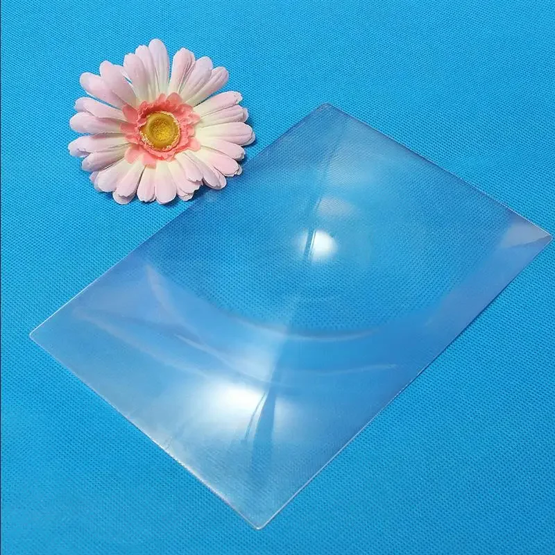 

Magnifier Fresnel Lens PVC Magnifying Sheet 3X Magnification Full Page Reader For Seniors Low Vision Reading