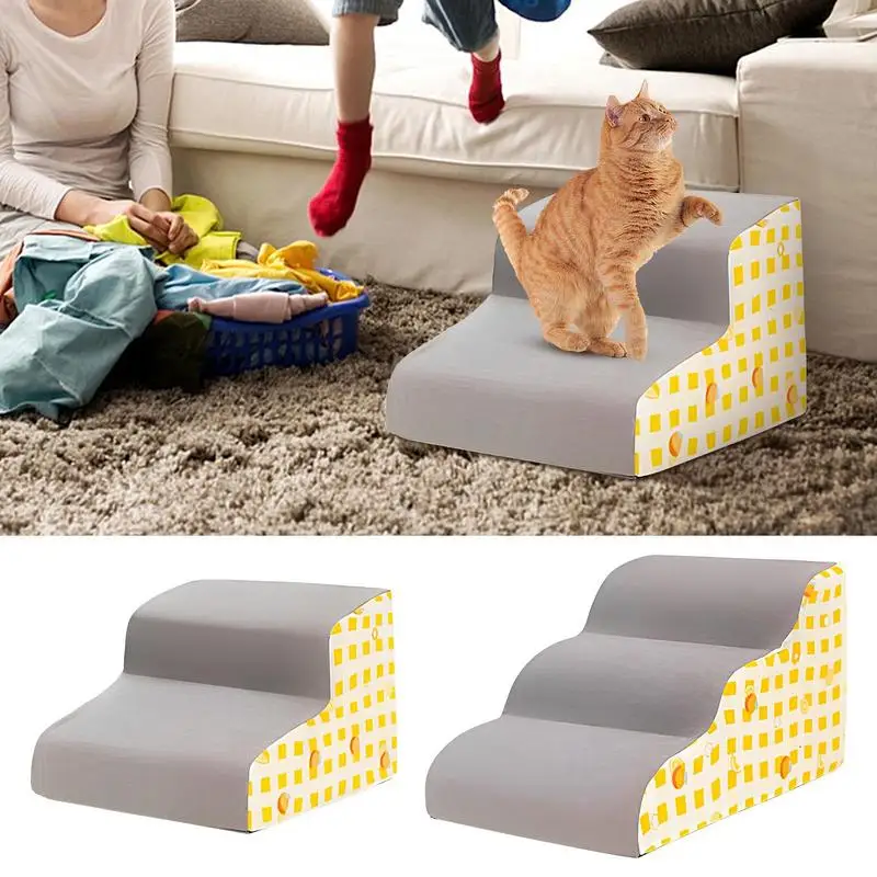 Dog Stairs For Small Dogs Sponge Climb Sofa Ramp Ladder Multifunctional Steps Short Leg Ladders Anti-Slip Pet Stairs Accessories
Dog Stairs For Small Dogs Sponge Climb Sofa Ramp Ladder Multifunctional Steps Short Leg Ladders Anti-Slip Pet Stairs Accessories