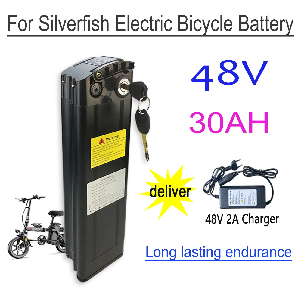 For Silver Fish 48V 30Ah 18650 Li-ion Battery Pack ,Waterproof shell for long-lasting endurance+charger
For Silver Fish 48V 30Ah 18650 Li-ion Battery Pack ,Waterproof shell for long-lasting endurance+charger