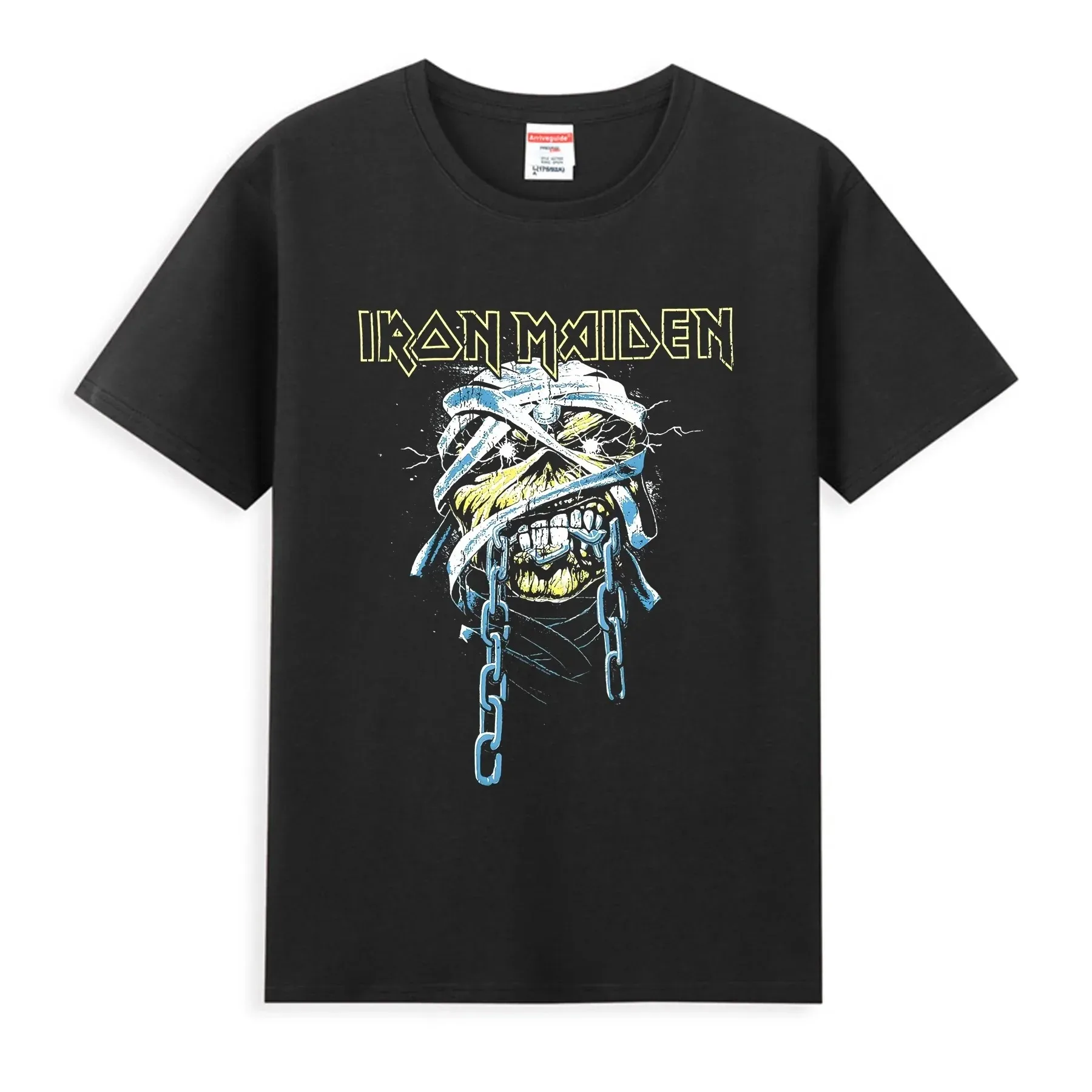 2024 Men Iron T Shirt Casual Powerslave Head T-shirt Graphic Oversized Sports Tops Maiden Comfortable Streetwear CottonTee 2024 Men Iron T Shirt Casual Powerslave Head T-shirt Graphic Oversized Sports Tops Maiden Comfortable Streetwear CottonTee