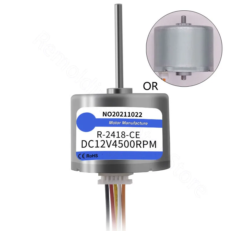 DC 12V 24V Brushless Motor 4500/9000RPM CW CCW High Speed Motors R-2418BLDC Electric Engine Accessories Parts DIY Car Boat Model
DC 12V 24V Brushless Motor 4500/9000RPM CW CCW High Speed Motors R-2418BLDC Electric Engine Accessories Parts DIY Car Boat Model