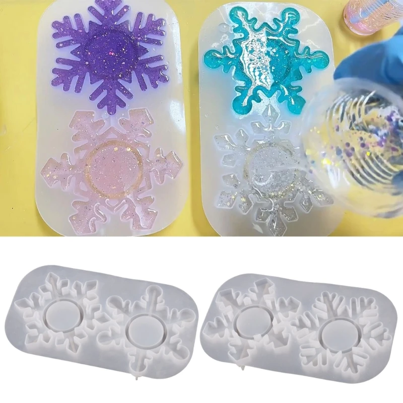 Snowflake Mirror Candle Holder Resin Molds Tray Silicone Molds for Resin Epoxy Casting Mold for DIY Candlestick Jewelry
Snowflake Mirror Candle Holder Resin Molds Tray Silicone Molds for Resin Epoxy Casting Mold for DIY Candlestick Jewelry