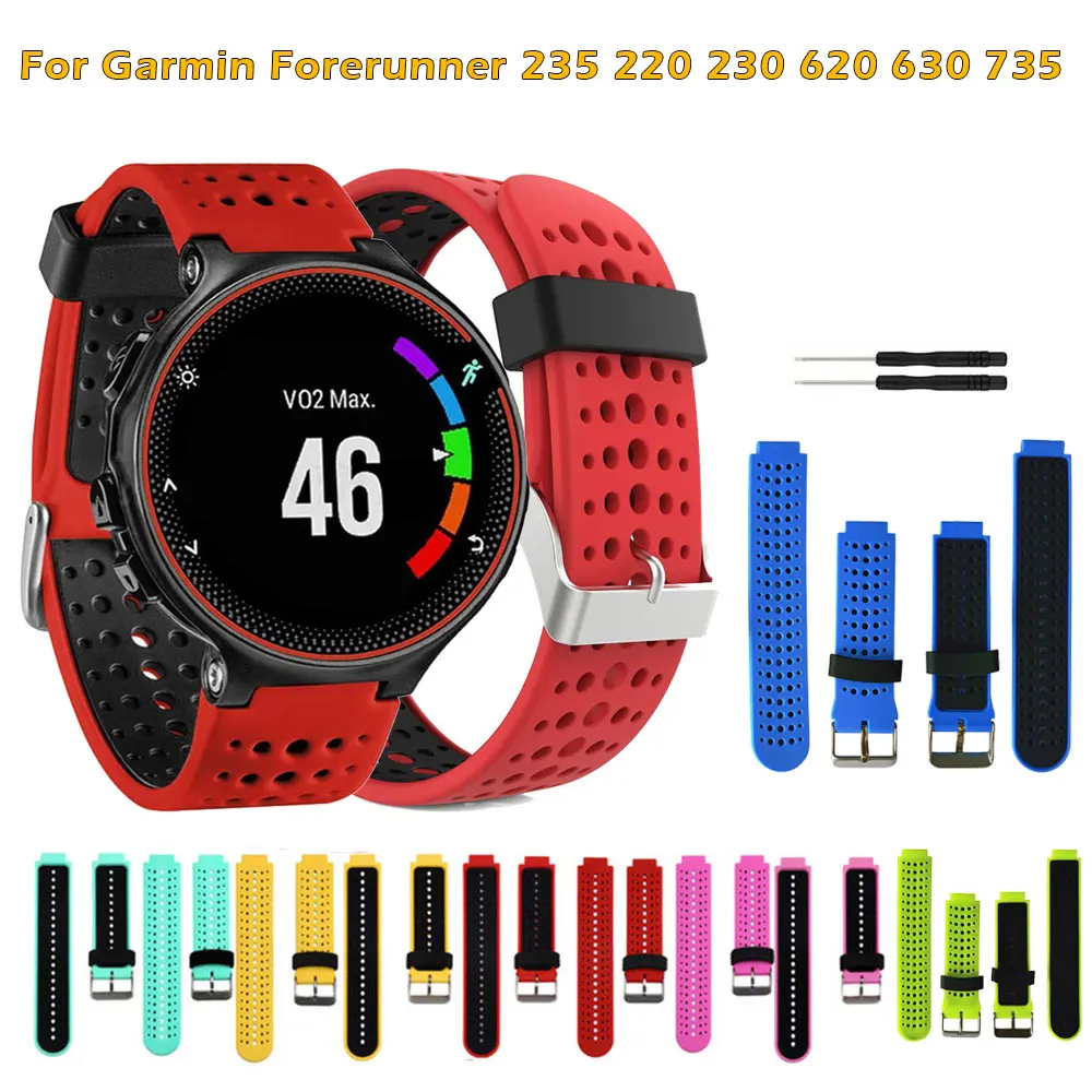 Strap For Garmin Forerunner 220/230/235/620/630/735/735XT WatchBand Outdoor Sport Wristband Silicone Strap Bracelet Accessory
Strap For Garmin Forerunner 220/230/235/620/630/735/735XT WatchBand Outdoor Sport Wristband Silicone Strap Bracelet Accessory