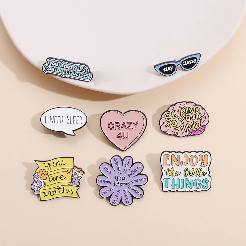 You Deserve Enamel Pin Custom Inspirational Banner Brooch Metal Badges Pin Designs Decorative Medals Jewelry Gifts
You Deserve Enamel Pin Custom Inspirational Banner Brooch Metal Badges Pin Designs Decorative Medals Jewelry Gifts