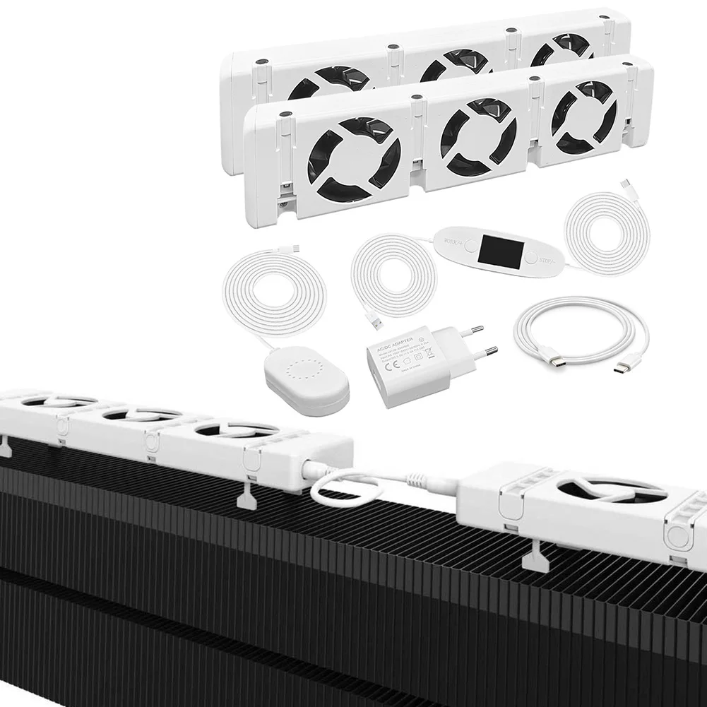 Radiator Fan Smart Radiator Booster Extension Set Ventilator Fan Promote Hot Air Circulation Warm Home Automatic On Off 30x7x3cm
Radiator Fan Smart Radiator Booster Extension Set Ventilator Fan Promote Hot Air Circulation Warm Home Automatic On Off 30x7x3cm