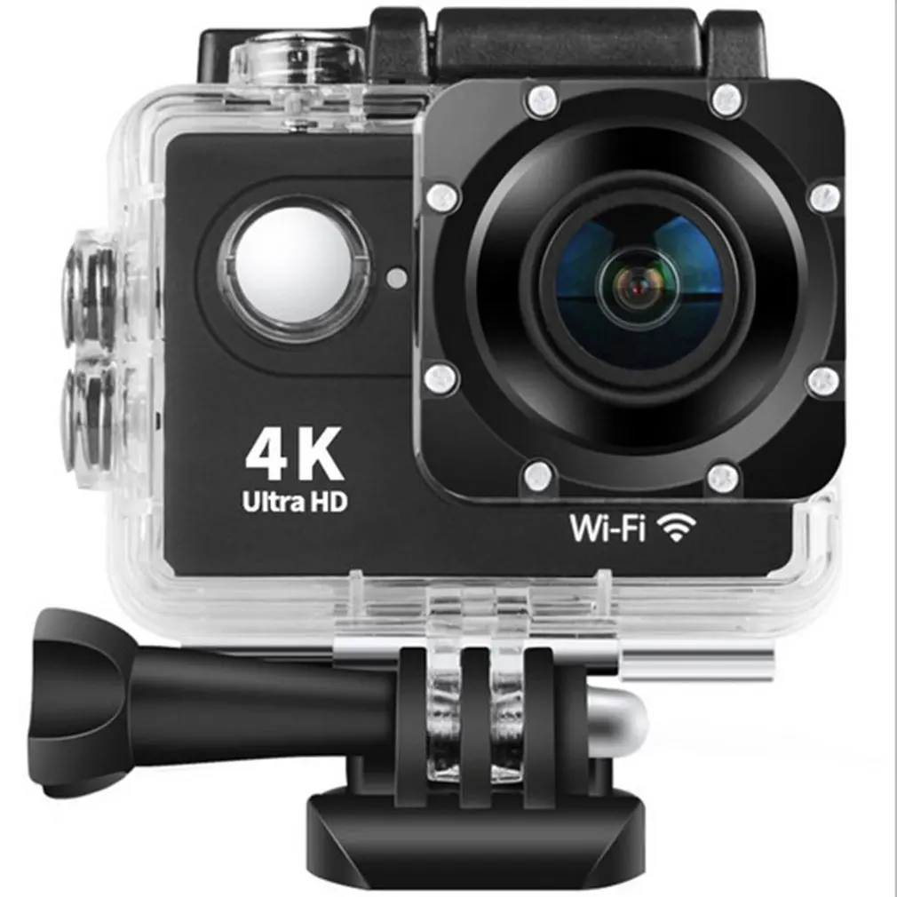 

Черная Спортивная камера H9 4K, Спортивная камера с высоким разрешением, уличная Водонепроницаемая экшн-камера с Wi-Fi и дистанционным управлением для дайвинга