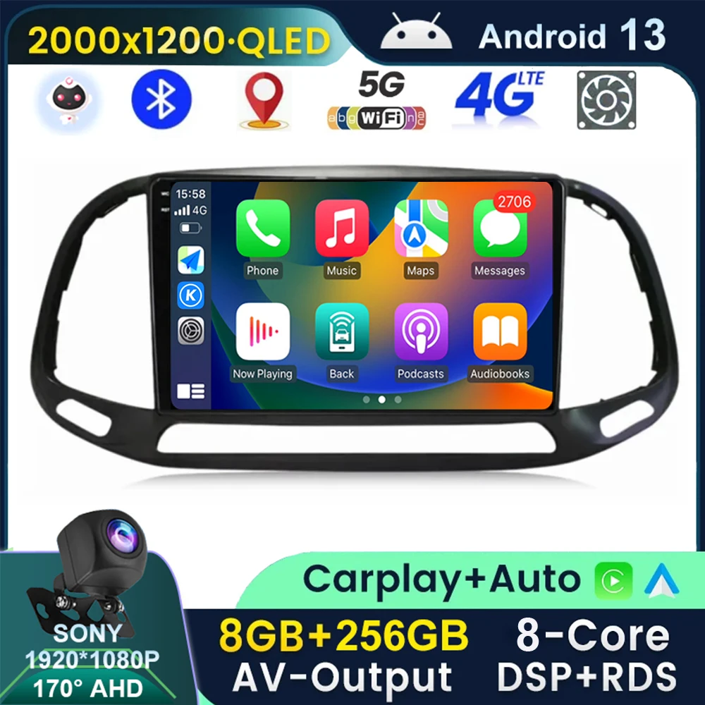 Автомагнитола на Android 13 для Fiat Doblo 2015, 2016, 2017, 2018, 2019, 2020, GPS, мультимедийный видеоплеер, стерео-навигация, Wi-Fi, камера 360
Автомагнитола на Android 13 для Fiat Doblo 2015, 2016, 2017, 2018, 2019, 2020, GPS, мультимедийный видеоплеер, стерео-навигация, Wi-Fi, камера 360