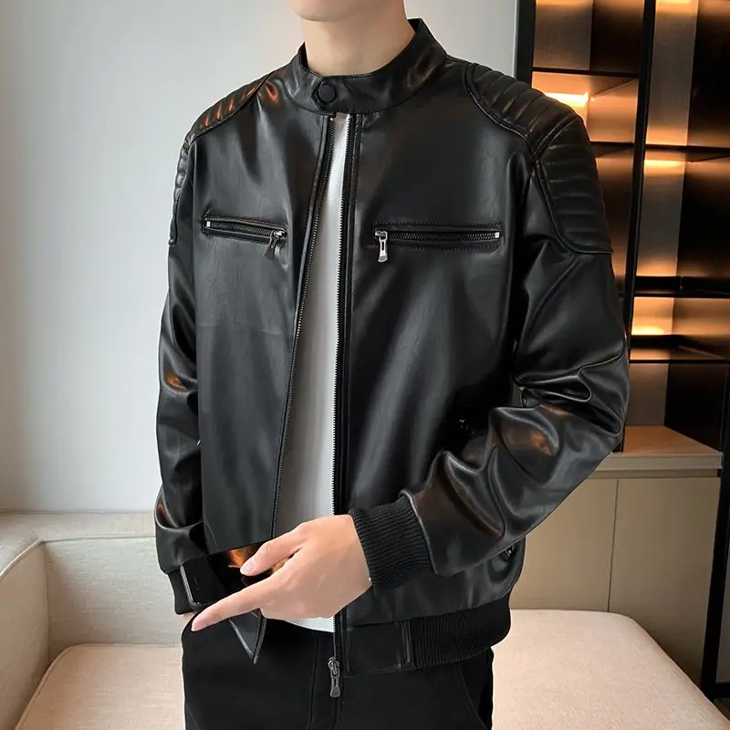 Luxury leather jacket for men, high-quality trendy and personalized motorcycle suit, men's leather jacket with 8 styles
Luxury leather jacket for men, high-quality trendy and personalized motorcycle suit, men's leather jacket with 8 styles