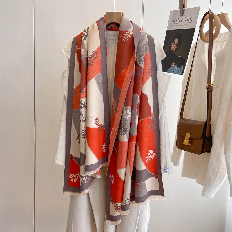 Floral Print Scarf Women Cashmere Luxury Brand 2023 Winter Warm Scarves Pashmina Shawls Ladies Wraps Bufanda Thick Bandana
Floral Print Scarf Women Cashmere Luxury Brand 2023 Winter Warm Scarves Pashmina Shawls Ladies Wraps Bufanda Thick Bandana