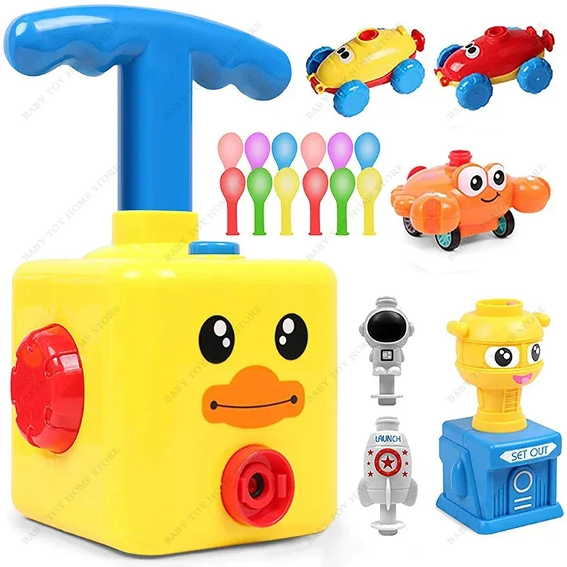 

Balloon Powered Car Launcher Toy Set with Launchers s for Kids Party Education 3+ Ages