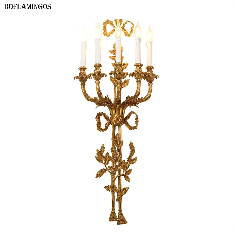 French Copper Wall Lamp Luxury Living Room Background Wall Bedroom Bedside Study Corridor Customized Retro Copper Lamp Fixture
French Copper Wall Lamp Luxury Living Room Background Wall Bedroom Bedside Study Corridor Customized Retro Copper Lamp Fixture
