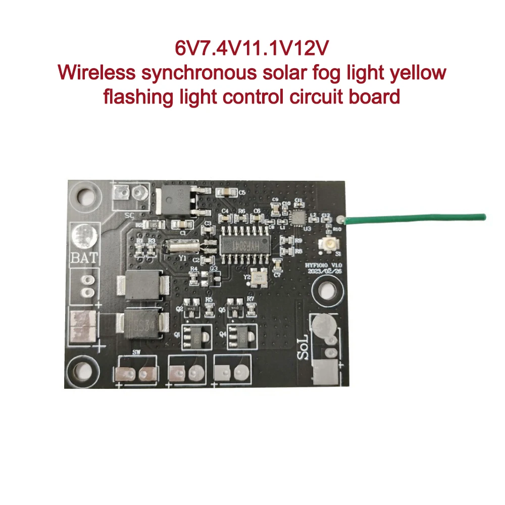 Solar Circuit Board Synchronous Transmission Warning Lamp Control Module Wireless Synchronous Solar Road Stud Control Board 
Solar Circuit Board Synchronous Transmission Warning Lamp Control Module Wireless Synchronous Solar Road Stud Control Board