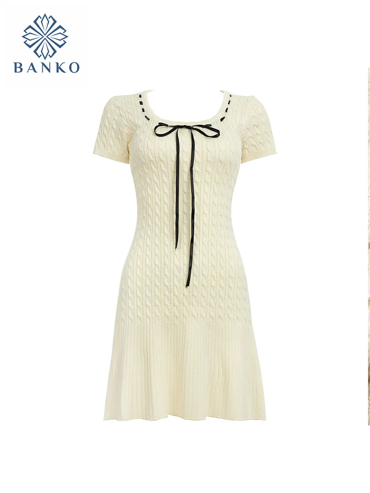

Французское элегантное бежевое сказочное платье с круглым вырезом, модное винтажное женское платье для выпускного, 1920-х годов, эстетические цельнокроеные платья, милая уличная одежда, Mori Girl
