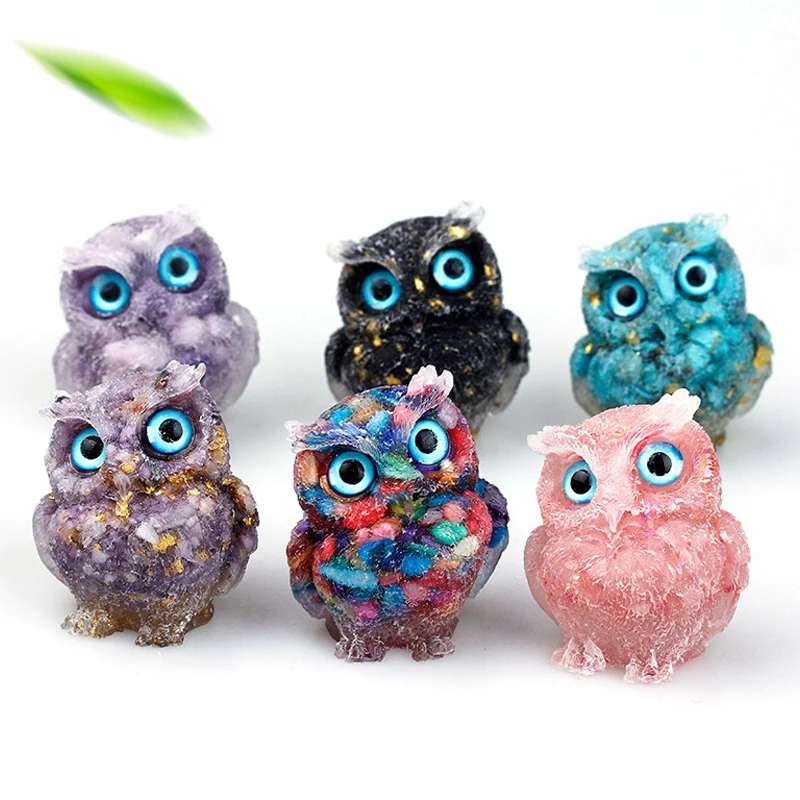 1 Pcs Natural Crystal Stone Gravel Owl Animal Crafts Hand Made Small Figurines DIY Resin Ornaments Home Decor Collect Gifts 
1 Pcs Natural Crystal Stone Gravel Owl Animal Crafts Hand Made Small Figurines DIY Resin Ornaments Home Decor Collect Gifts