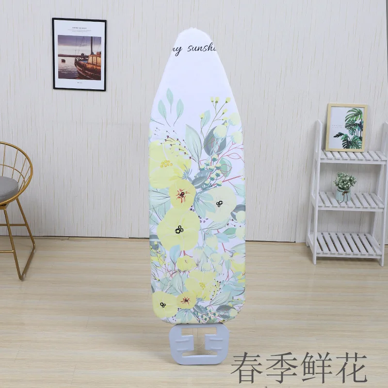 

Ironing Board Cover Scorch Resistant, Extra Thick Cotton Iron Cover with Padding Heat Reflective Heavy Duty Pad Approx 140x50cm