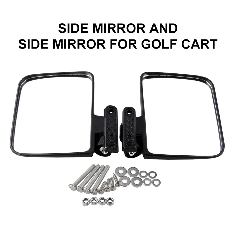 

Car Side Rearview Mirror 10L0L Golf Cart Foldable Rear View Mirrors Fits Club Car EZGO Yamaha Star Zone Carts Sporty Golf Cart