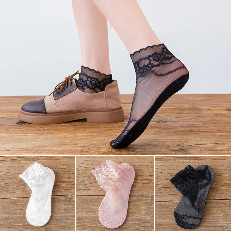 Women Lace Sock High Quality Fashion Vintag Cotton Transparent Summer Floral Lady Girl Thin Short Socks For Women Dropshipping
Women Lace Sock High Quality Fashion Vintag Cotton Transparent Summer Floral Lady Girl Thin Short Socks For Women Dropshipping