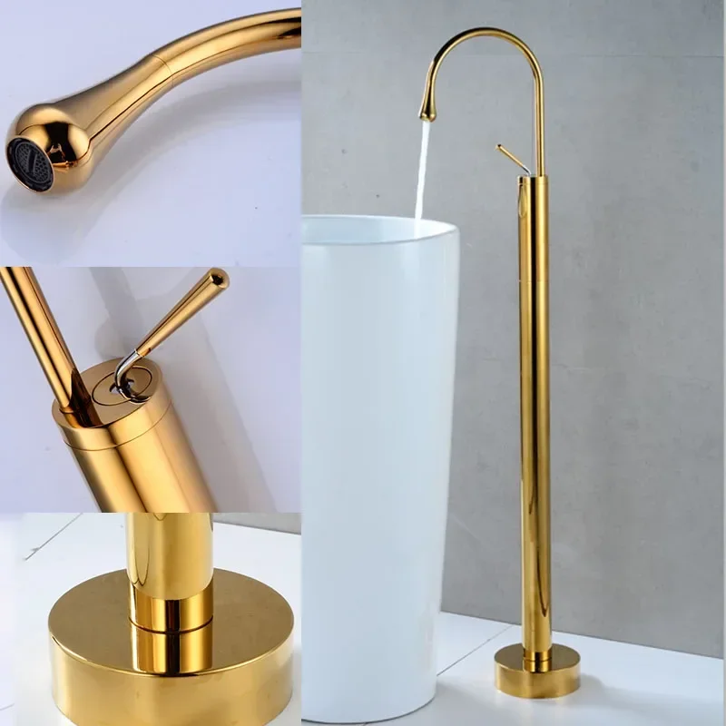 

Brass Bathtub Faucets Swive Spout Tub Mixer Tap Handshower Mixer Garden Bathtub Faucets Floor Standing Bathroom Tub And Shower