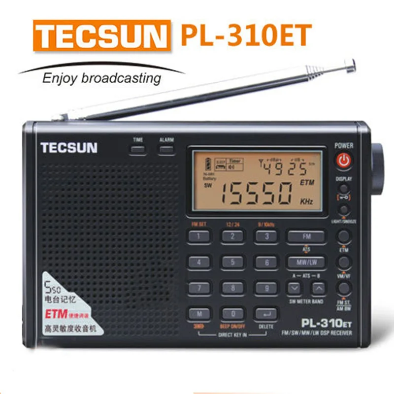 

AWIND AWIND Tecsun PL310ET Radios Full Band Radio Digital Demodulator FM/AM/SW/MW/LW World Band Stereo Radio Digital Receiver