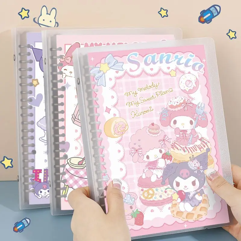 Kawaii Anime Sanrio Kuromi Cinnamoroll Loose Leaf Book Cute Cartoon My Melody Student Detachable Hand Ledger Notebook Gifts Toys
Kawaii Anime Sanrio Kuromi Cinnamoroll Loose Leaf Book Cute Cartoon My Melody Student Detachable Hand Ledger Notebook Gifts Toys
