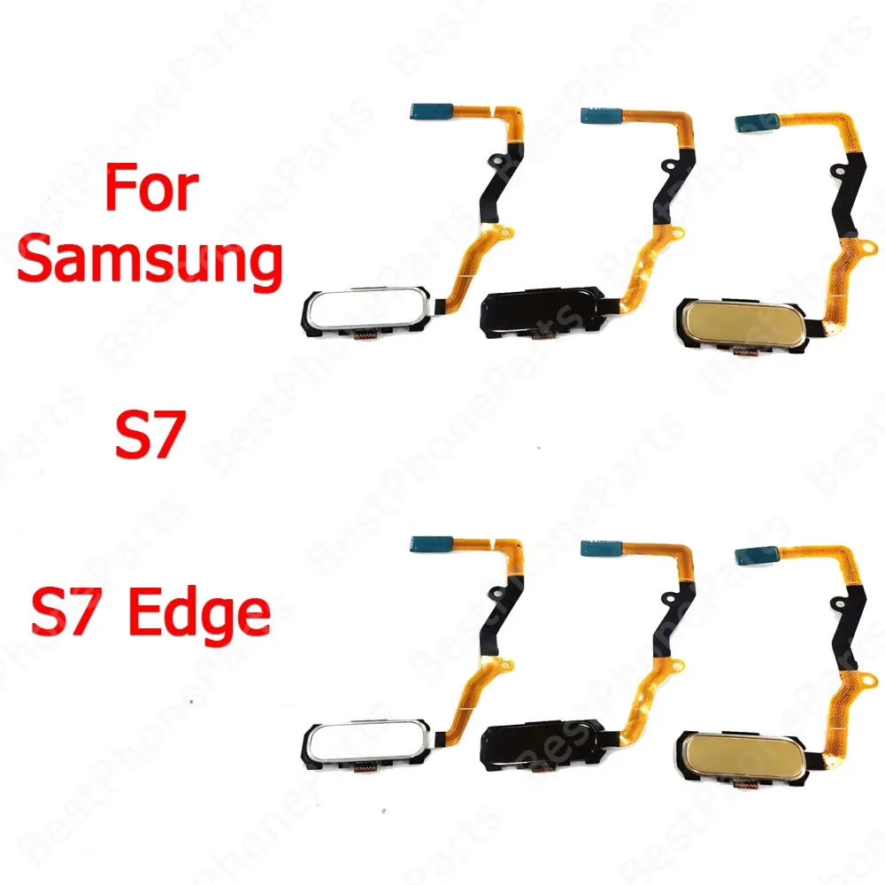 

Сканер отпечатков пальцев с кнопкой возврата, сенсорное меню, Главная Кнопка для Samsung Galaxy S7 S7 Edge, датчик отпечатков пальцев, запасные части с гибким кабелем