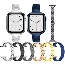 Women Stainless Steel Band for Apple Watch 6 7 SE 40mm 41mm 44mm 45mm Slim Metal Link Bracelet Strap for iWatch Series 5 4 3
Women Stainless Steel Band for Apple Watch 6 7 SE 40mm 41mm 44mm 45mm Slim Metal Link Bracelet Strap for iWatch Series 5 4 3