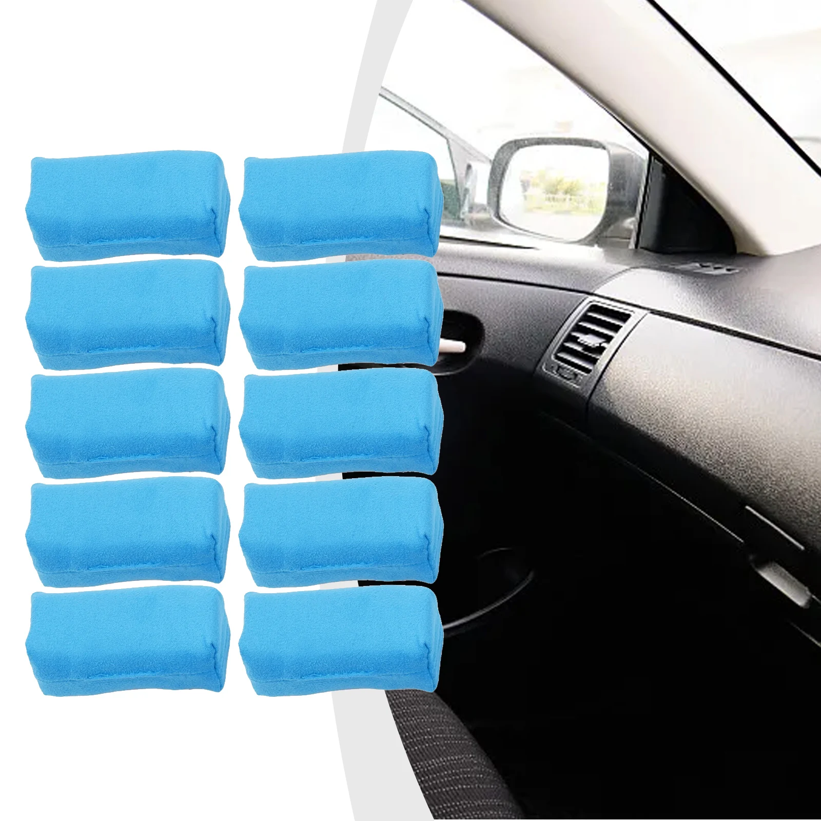 10pcs Sponge Car Detailing Suede Sponge Applicator Use With Ceramic Coating For Cars Paint Metal Plastic Trim Rubber & Glass
10pcs Sponge Car Detailing Suede Sponge Applicator Use With Ceramic Coating For Cars Paint Metal Plastic Trim Rubber & Glass