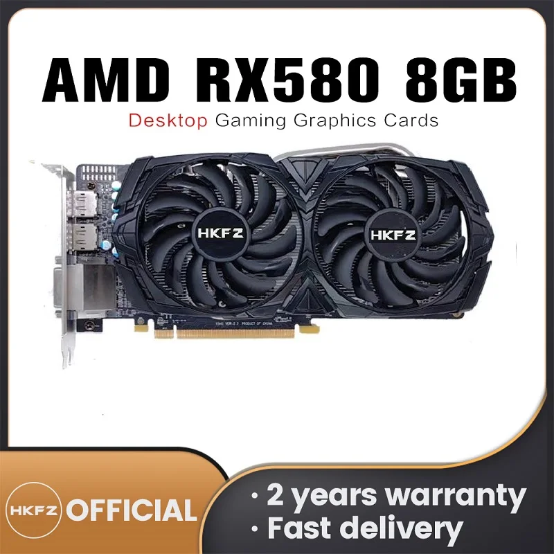 Generic Freeshipping Video Card AMD RX 580 8G 256Bit 2048SP GDDR5
