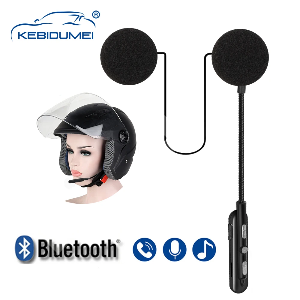 

Moto Helmet Headset BT 5.0 Waterproof Motorcycle Headphone Auto Answer Wireless Stereo Earphone Speaker Handsfree Call Mic