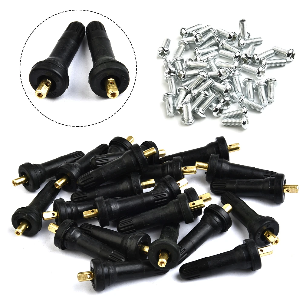 

50pcs Car Rubber Wheel Rim TPMS Tire Pressure Sensor Valve Stem For Chevy Brand New And High Quality 413 Car Accessories