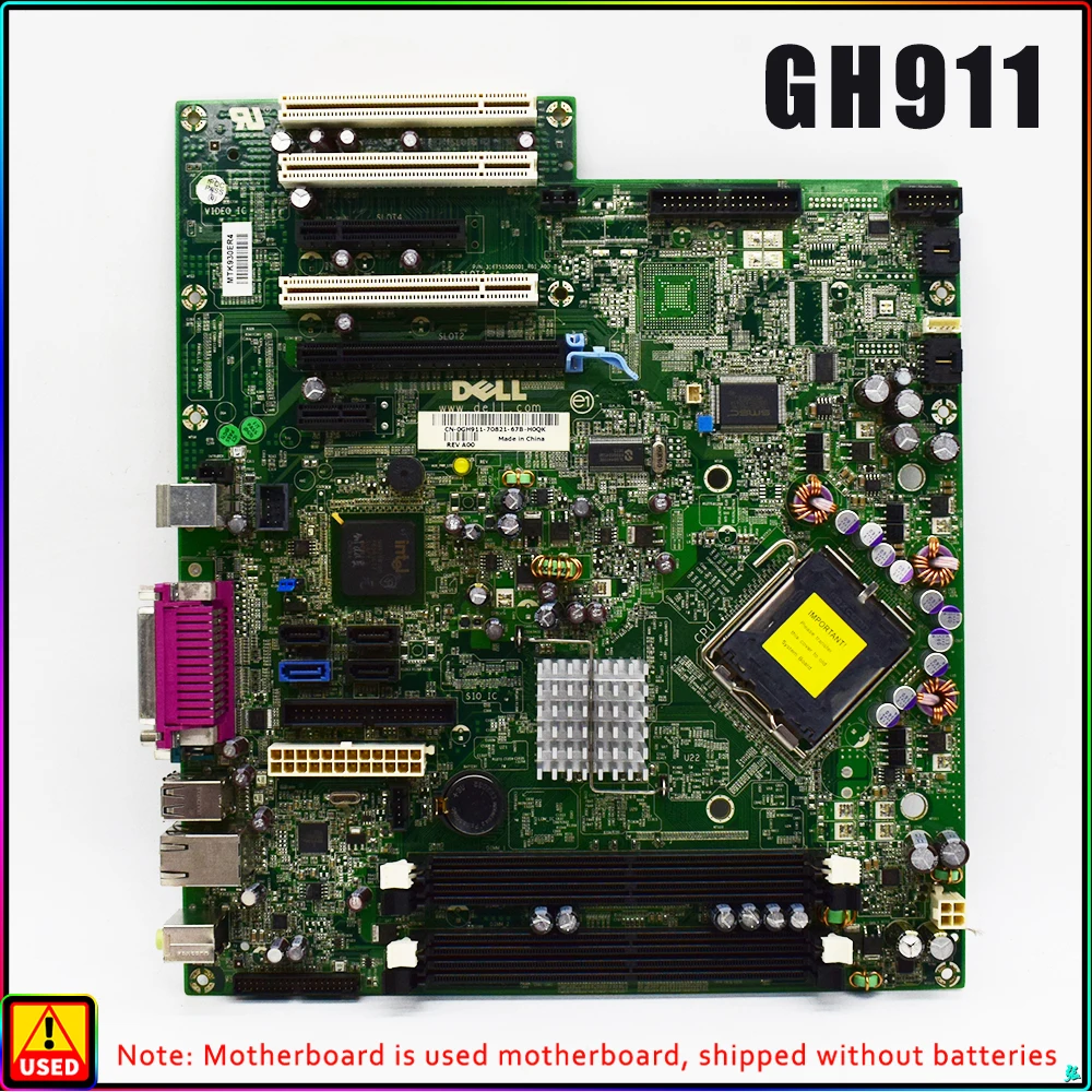 GH911 Motherboard CN-0GH911-70821-68L-706I Original Disassembly Motherboard, 100% tested
GH911 Motherboard CN-0GH911-70821-68L-706I Original Disassembly Motherboard, 100% tested