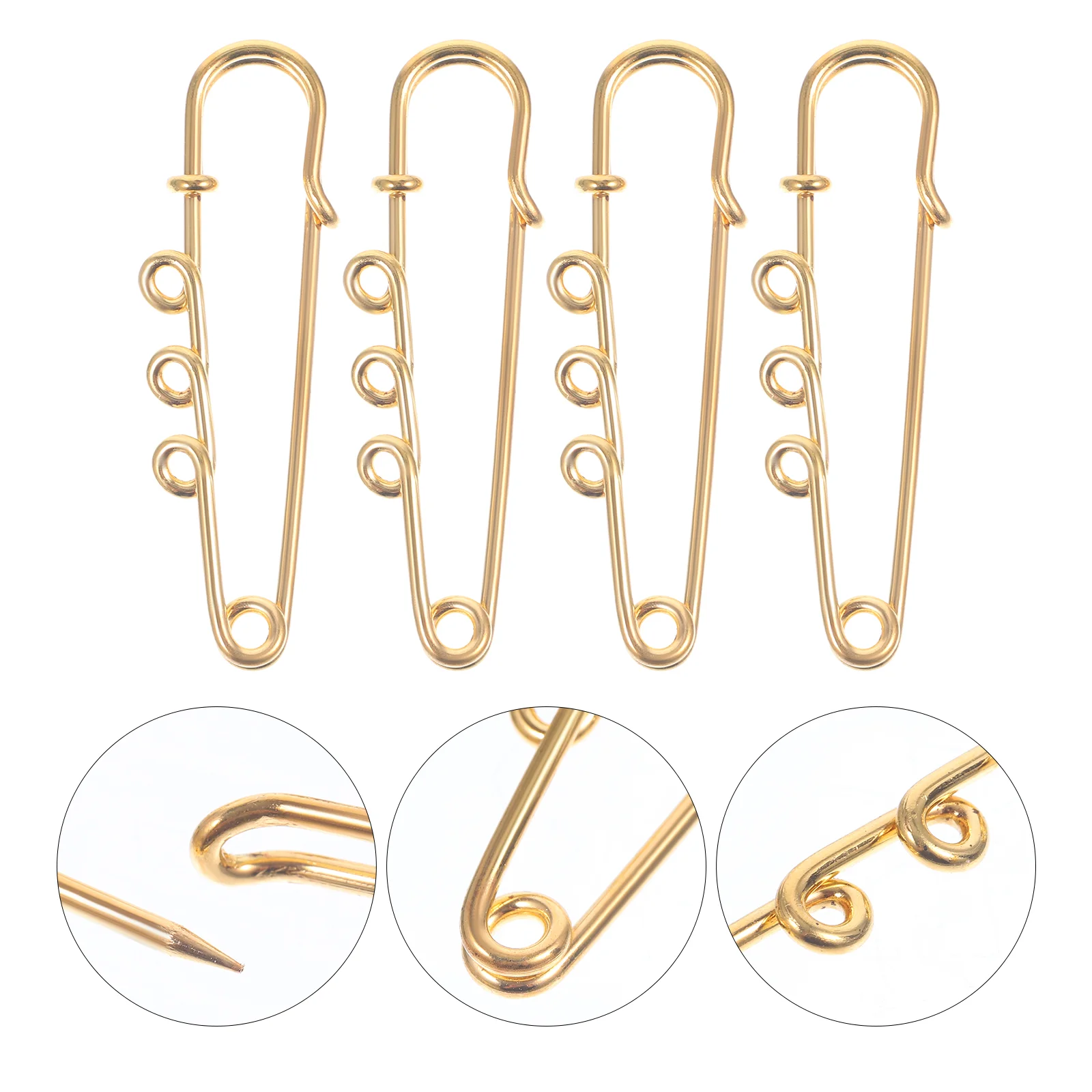 3-Hole Safety Pin Small Pins for Clothes Metal Brooch DIY Brooches Accessories Big Jewlery
3-Hole Safety Pin Small Pins for Clothes Metal Brooch DIY Brooches Accessories Big Jewlery