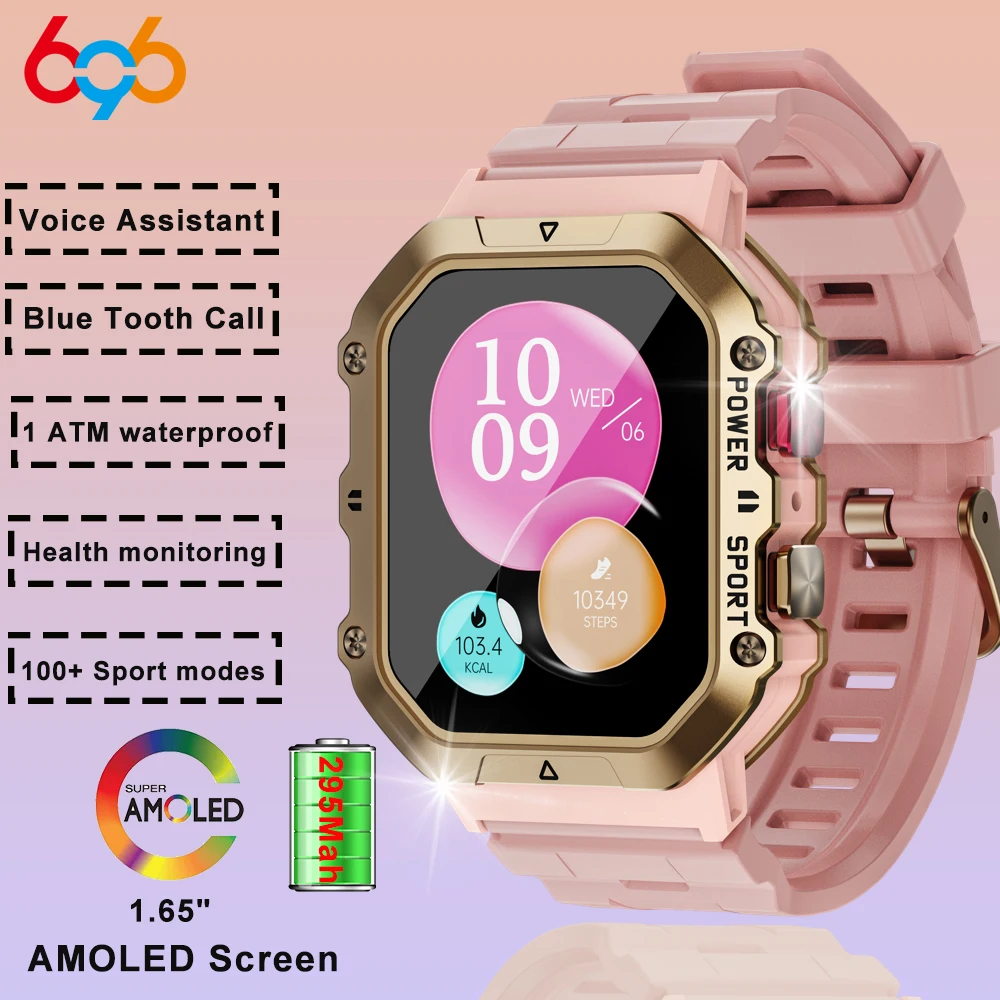 1.65" Men Women 1ATM Waterproof Blue Tooth Call Smart Watch Heart Rate Blood Oxygen Sports Fitness Voice Assistant Smartwatch
1.65" Men Women 1ATM Waterproof Blue Tooth Call Smart Watch Heart Rate Blood Oxygen Sports Fitness Voice Assistant Smartwatch