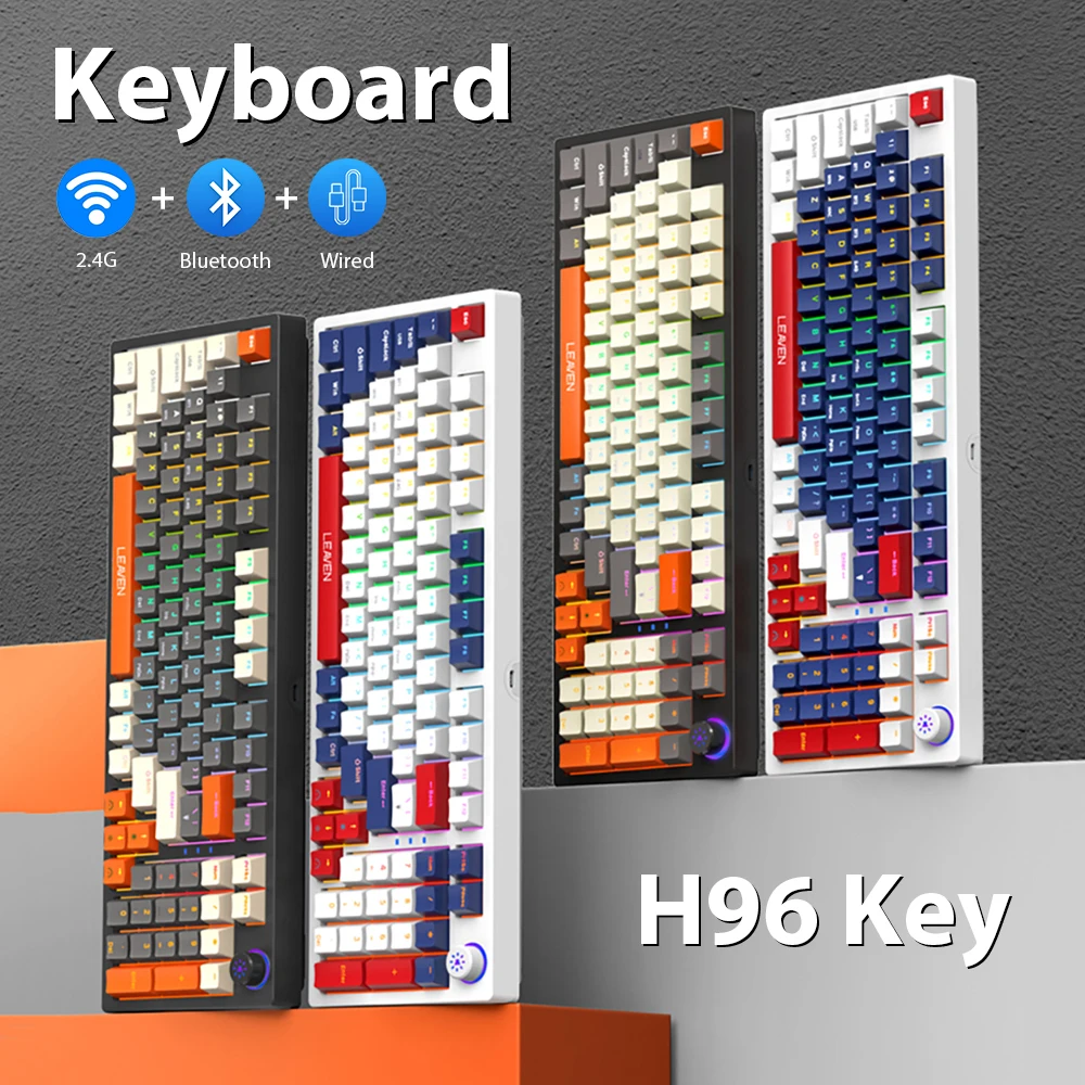 Bluetooth Wireless Keyboard For Apple Android Computer PC Laptop 96 Keys TB 2.4G Gaming Work Design Wired Mechanical Keyboark
Bluetooth Wireless Keyboard For Apple Android Computer PC Laptop 96 Keys TB 2.4G Gaming Work Design Wired Mechanical Keyboark