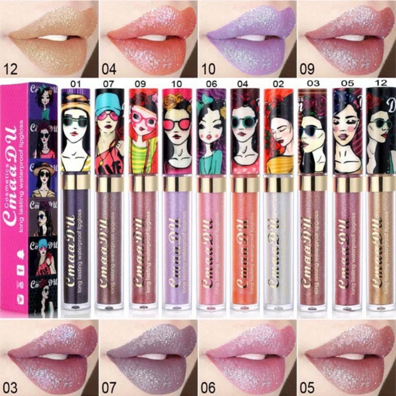 11 Colors Glitter Lip Gloss Lipstick Beautiful Girl Dream Children Style Durable and Non Fading Not Sticky Cover Deep Lips
11 Colors Glitter Lip Gloss Lipstick Beautiful Girl Dream Children Style Durable and Non Fading Not Sticky Cover Deep Lips