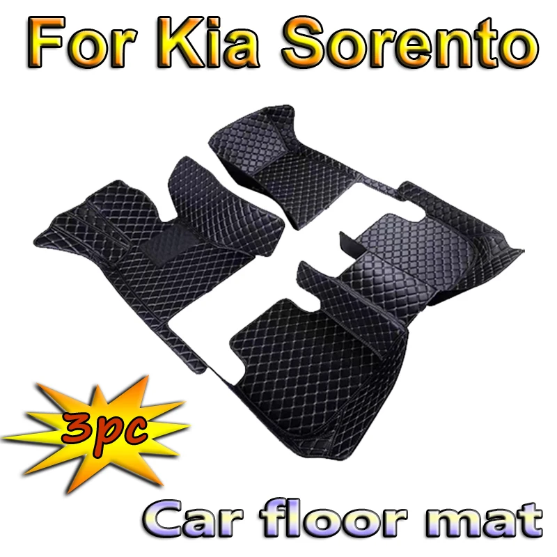 

Car Floor Mats For Kia Sorento XM 2010~2013 7 Seat Waterproof Protection Alfombrillas Coche Car Trunk Floor Mat Car Accessories